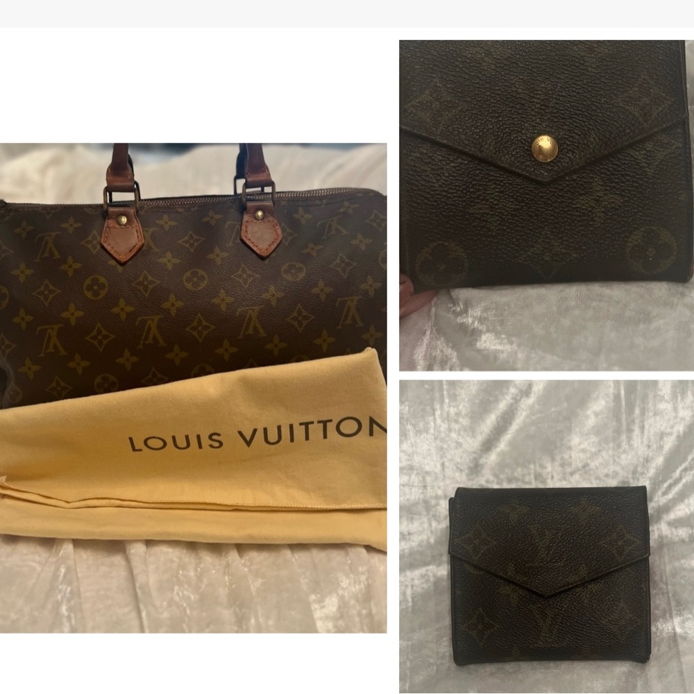 Louis Vuitton Speedy 35 with wallet